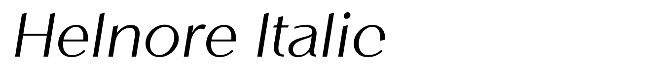 Helnore Italic